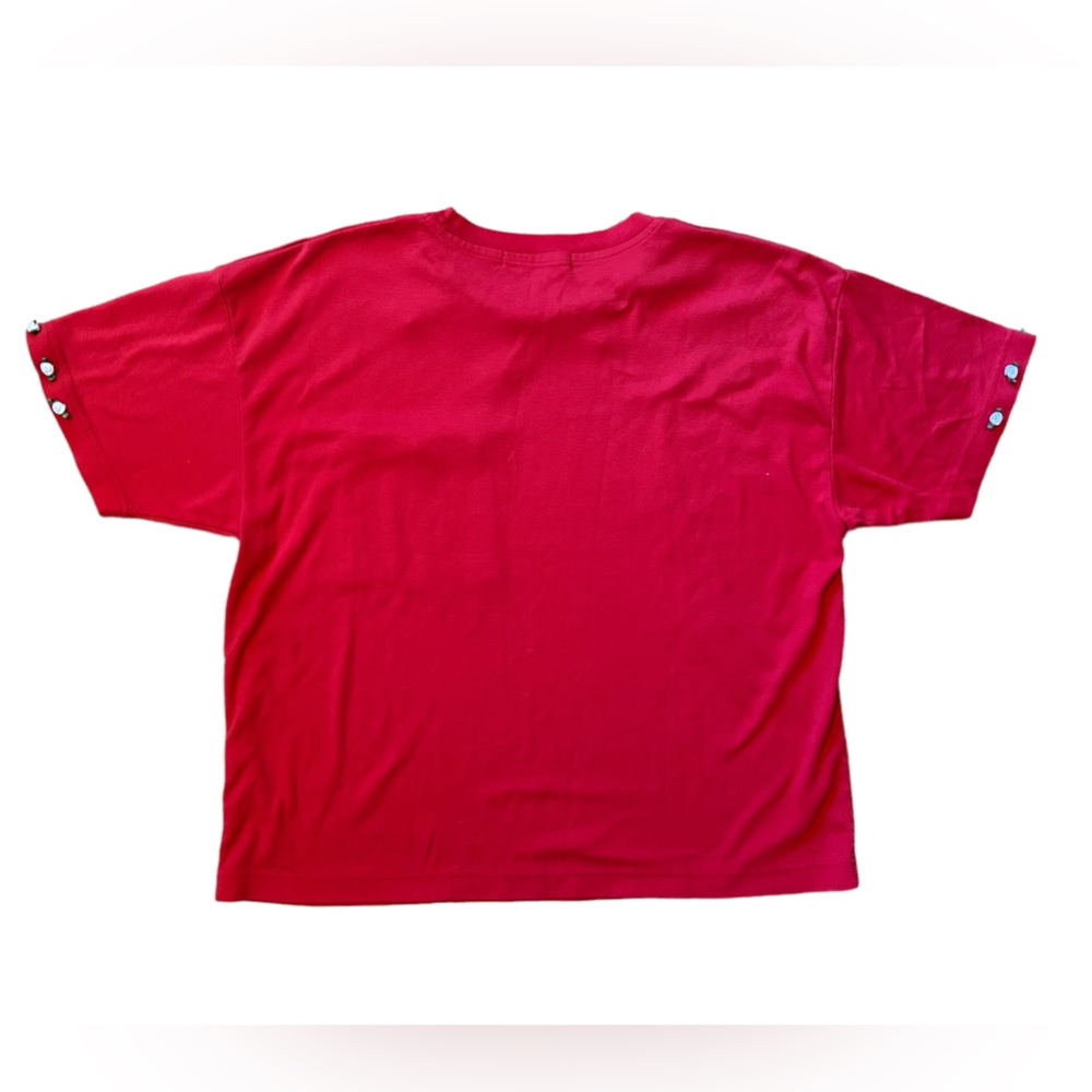 Vintage 90s Rose detail Tee Tshirt Soft Valentine - Picture 2 of 6